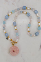 Carica l'immagine nel visualizzatore di Gallery, Linea Luxury - Collana Aura / Acquamarina ORO
