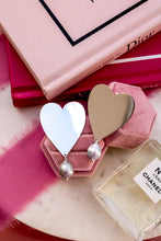 Carica l'immagine nel visualizzatore di Gallery, Linea Luxury - Orecchini CUORE MELANY perle GRIGIE EDIZIONE LIMITATA