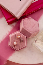 Carica l'immagine nel visualizzatore di Gallery, Orecchini BOTTONI arg925 - Perle Autentiche ROSA - Piccoli