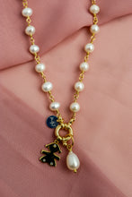 Carica l'immagine nel visualizzatore di Gallery, COMBO Collana LA BASE di Melania Gorini Gioielli + Pendente Perla + Pendente BIMBA - argento 925 placcato oro 18k