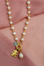 Carica l'immagine nel visualizzatore di Gallery, COMBO Collana LA BASE di Melania Gorini Gioielli + Pendente Perla + Pendente BIMBA - argento 925 placcato oro 18k