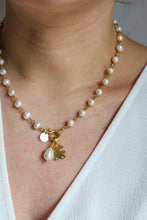 Carica l'immagine nel visualizzatore di Gallery, COMBO Collana LA BASE di Melania Gorini Gioielli + Pendente Perla + Pendente BIMBA - argento 925 placcato oro 18k