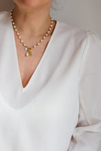 Carica l'immagine nel visualizzatore di Gallery, COMBO Collana LA BASE di Melania Gorini Gioielli + Pendente Perla + Pendente BIMBA - argento 925 placcato oro 18k