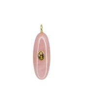Carica l'immagine nel visualizzatore di Gallery, Ciondolo CHIAVE DI LUCE - Ovale Quarzo Rosa