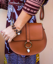 Load image into Gallery viewer, NEW ELEGANCE HANDBAG - Genuine leather in tan
