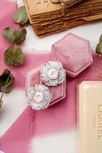 Load image into Gallery viewer, Luxury Line - PRE-ORDER - BIG GOLD CAMELIA Earrings