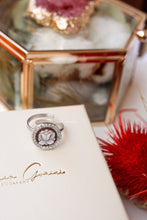 Carica l'immagine nel visualizzatore di Gallery, PREORDINE - Anello LOTO in argento 925 - cammeo autentico