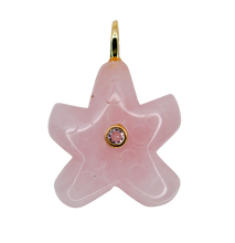 Load image into Gallery viewer, Ciondolo CHIAVE DI LUCE - Stella Marina Quarzo rosa
