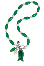 Carica l'immagine nel visualizzatore di Gallery, Mè·ro Bijoux - COMBO Collana FIORE DI MELO + PESCE DI MELUSINA

