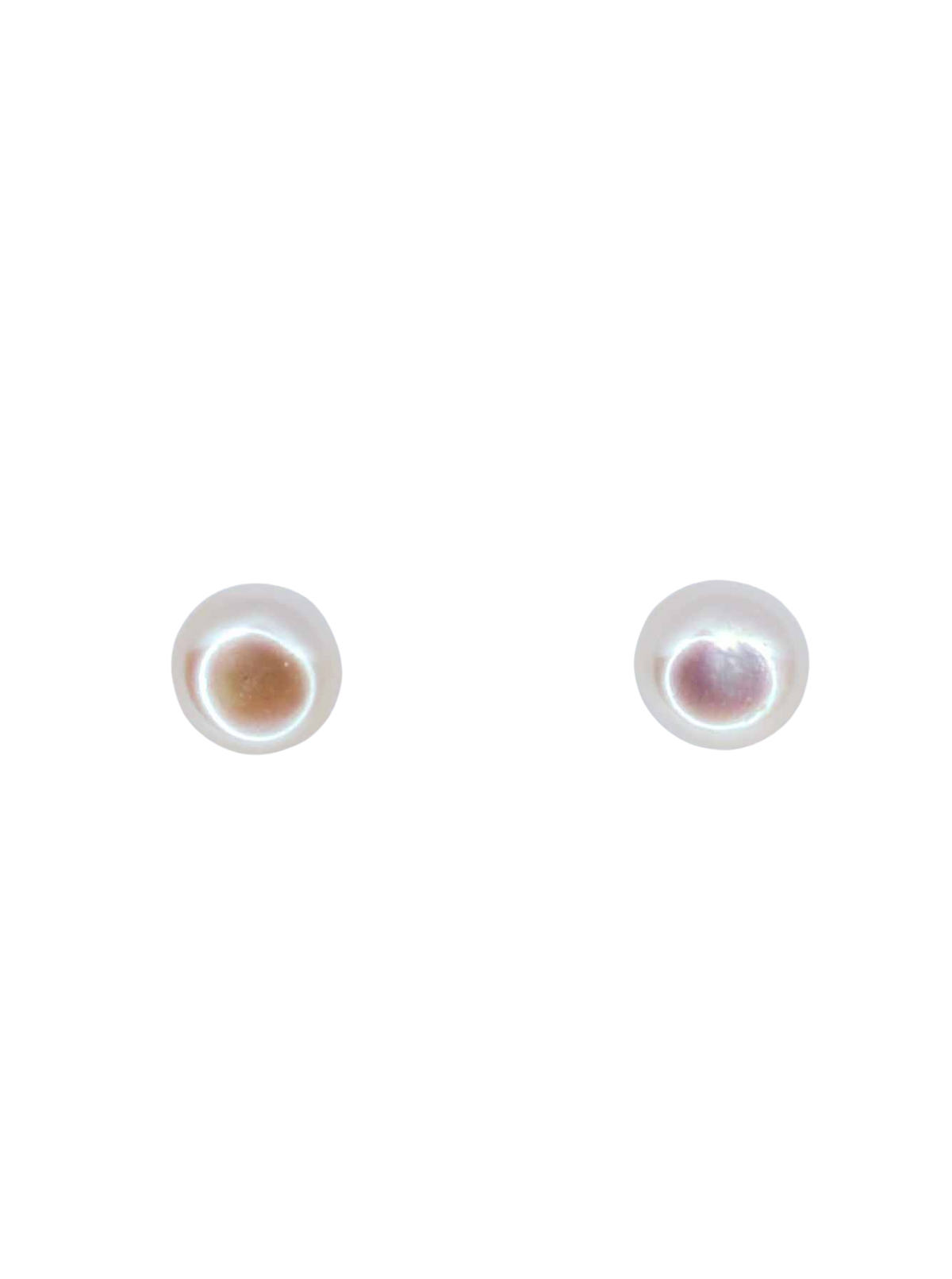 Ligne Precious - Boucles d'oreilles BOUTONS - BLANCS - GRANDS