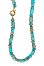 Load image into Gallery viewer, Linea Mè·ro Bijoux - Collana VIBRA LUX MOSAICO D'AZZURRO
