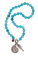 Carica l'immagine nel visualizzatore di Gallery, Mè·ro Bijoux - Collana MARE BLU piccola + Ciondoli OMAGGIO
