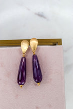 Carica l'immagine nel visualizzatore di Gallery, Linea Precious - Orecchini Gocce di Luce - Viola
