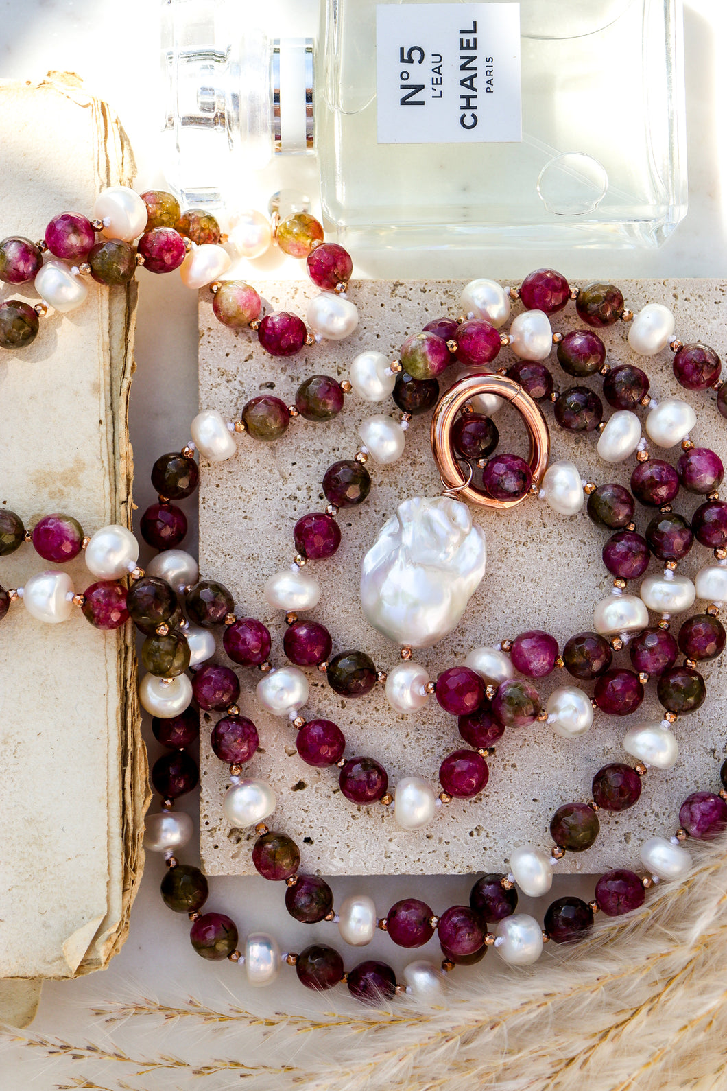 Collana MILLE MODI BOCCIOLI DI LUCE - argento 925 placcato oro rosa 18k