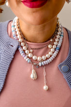 Carica l&#39;immagine nel visualizzatore di Gallery, Collana OPALE VIOLET + Pendente PERLA BAROCCA OMAGGIO - argento 925
