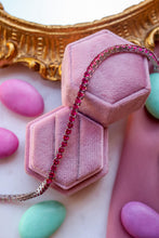 Carica l&#39;immagine nel visualizzatore di Gallery, Bracciale TENNIS ROSA - argento 925
