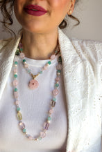 Carica l'immagine nel visualizzatore di Gallery, Linea Precious - Collana PETALO DI LUCE lunga - argento 925 placcato oro 18k
