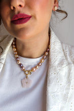 Carica l'immagine nel visualizzatore di Gallery, Linea Luxury - Collana PEONIA + ciondolo Fiore di Luce
