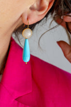 Carica l'immagine nel visualizzatore di Gallery, Mè·ro Bijoux - Orecchini DUO CHIC - Turchese

