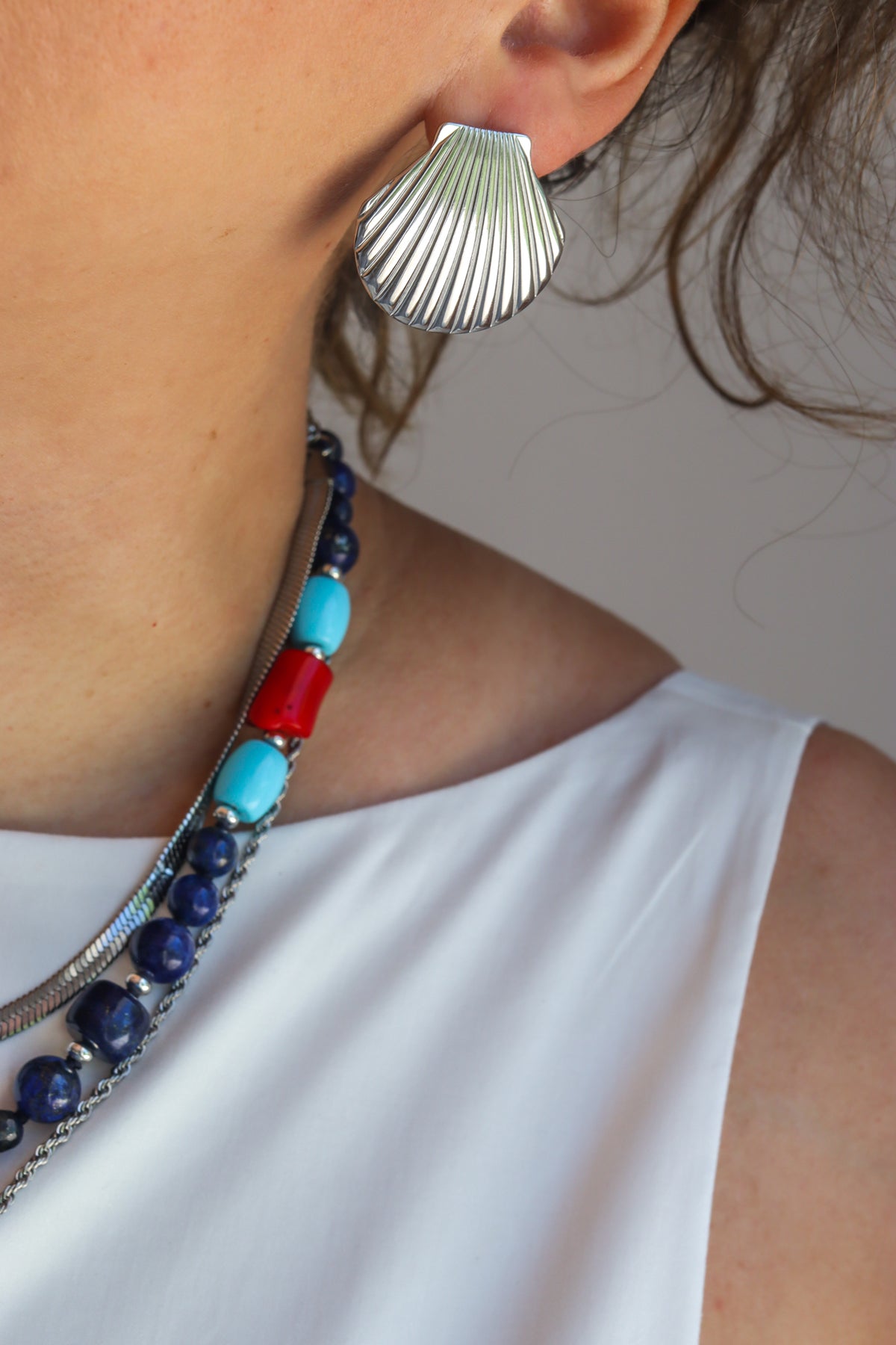 Mè·ro Bijoux - Orecchini CONCHIGLIA DI LUCE