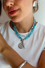 Carica l'immagine nel visualizzatore di Gallery, Mè·ro Bijoux - Collana MARE BLU piccola + Ciondoli OMAGGIO
