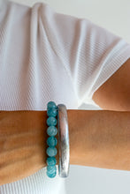 Carica l'immagine nel visualizzatore di Gallery, Mè·ro Bijoux - Bracciale Rigido ONDA ARGENTATA (grande)
