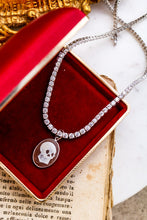 Carica l&#39;immagine nel visualizzatore di Gallery, Collana TENNIS GOTHIC luxury - Halloween EDITION - argento 925
