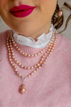 Carica l&#39;immagine nel visualizzatore di Gallery, Collana PEONIA LUXURY RISO ORO - argento 925 placcato oro 18k
