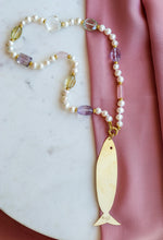 Carica l&#39;immagine nel visualizzatore di Gallery, Collana LUCE IN BOTTIGLIA - argento 925 placcato oro 18k

