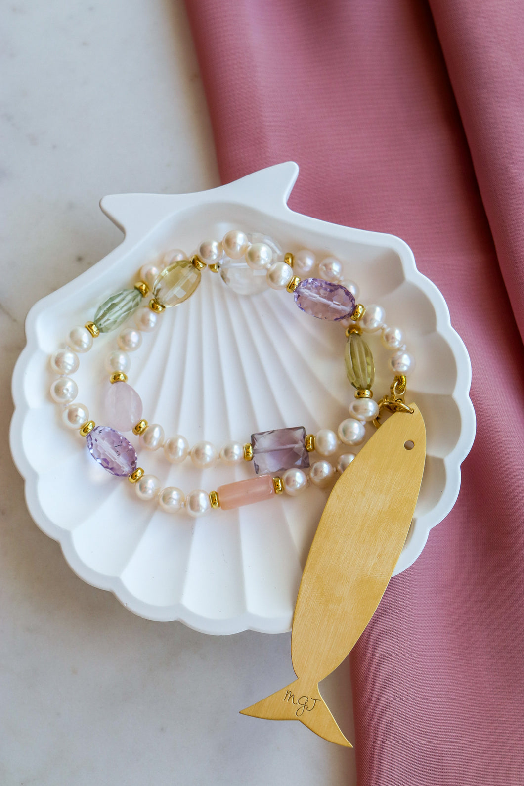 Collana LUCE IN BOTTIGLIA - argento 925 placcato oro 18k
