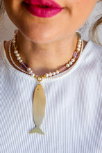 Carica l&#39;immagine nel visualizzatore di Gallery, Collana LUCE IN BOTTIGLIA - argento 925 placcato oro 18k
