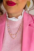 Carica l&#39;immagine nel visualizzatore di Gallery, Collana CUORE INCANTATO ORO - argento 925 placcato oro 18k
