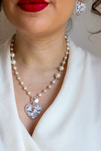 Carica l&#39;immagine nel visualizzatore di Gallery, Serie UNICO LUXURY - Eterna Fioritura - Set di collane e ciondolo cammeo argento 925

