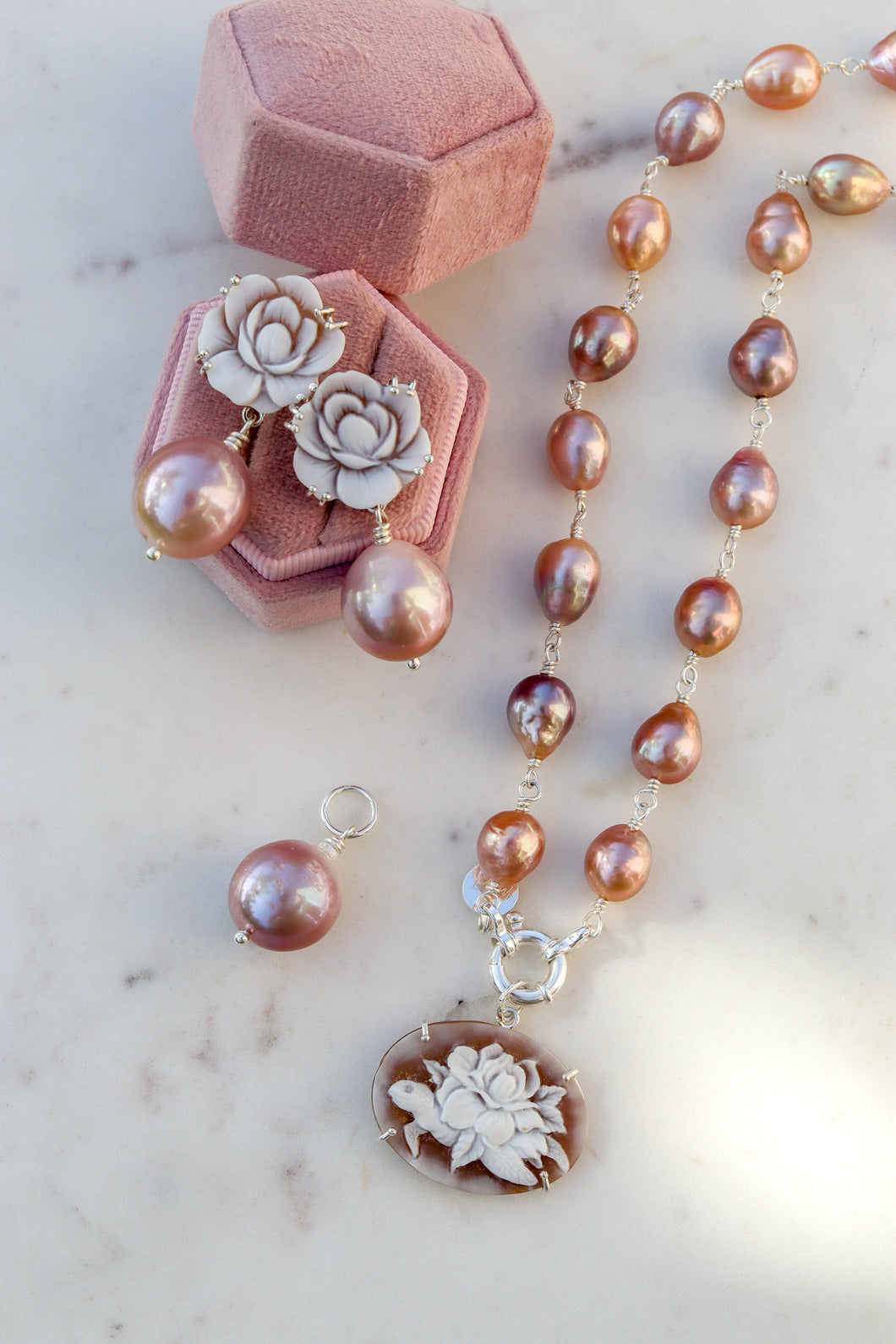Serie UNICO LUXURY - Petali D'Onda - Collana Pendenti removibili