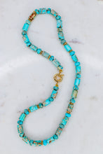Load image into Gallery viewer, Linea Mè·ro Bijoux - Collana VIBRA LUX MOSAICO D'AZZURRO
