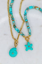 Load image into Gallery viewer, Linea Mè·ro Bijoux - Collana VIBRA LUX MOSAICO D'AZZURRO
