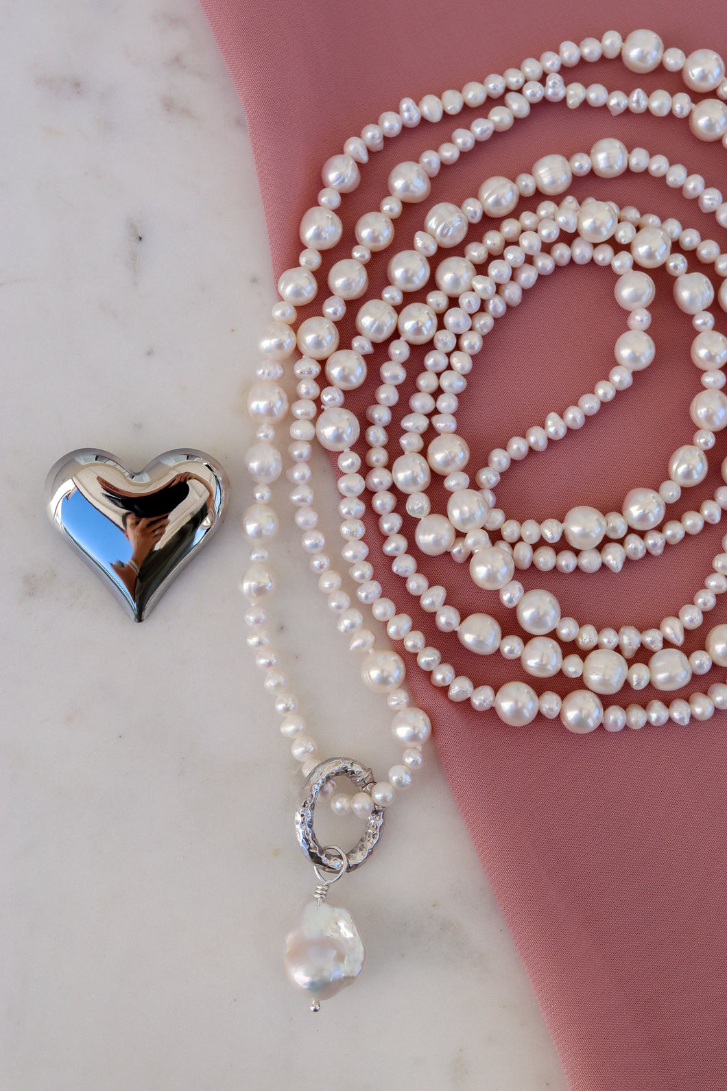 Collana MILLE MODI - Icona Di Perle ARGENTO - Spilla Omaggio