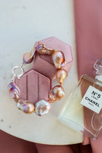 Carica l&#39;immagine nel visualizzatore di Gallery, Bracciale ROYAL PLUS ROSA perle barocche - argento 925
