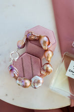Carica l&#39;immagine nel visualizzatore di Gallery, Bracciale ROYAL PLUS ROSA perle barocche - argento 925
