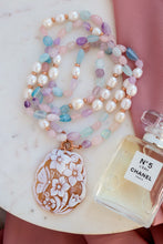 Carica l&#39;immagine nel visualizzatore di Gallery, Collana BIG SUSSURRO DI FIORI - argento 925 placcato oro rosa 18k
