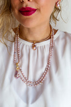 Carica l&#39;immagine nel visualizzatore di Gallery, Collana MILLE MODI - Incanto Rosa - PENDENTE OMAGGIO - arg925 placcato oro 18k
