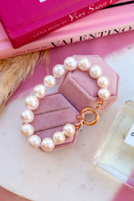 Carica l&#39;immagine nel visualizzatore di Gallery, Bracciale CAMELIA perle giganti superior - argento 925 e placcato oro e oro rosa 18k
