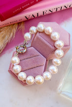 Carica l&#39;immagine nel visualizzatore di Gallery, Bracciale CAMELIA perle giganti superior - argento 925 e placcato oro e oro rosa 18k
