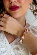 Carica l&#39;immagine nel visualizzatore di Gallery, Bracciale ROYAL PLUS ROSA perle barocche - argento 925
