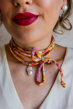 Carica l&#39;immagine nel visualizzatore di Gallery, Collana FULARINO ROSA - arg925
