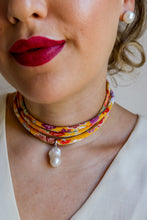 Carica l&#39;immagine nel visualizzatore di Gallery, Collana FULARINO ROSA - arg925
