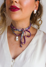 Carica l&#39;immagine nel visualizzatore di Gallery, Collana FULARINO VIOLA - arg925
