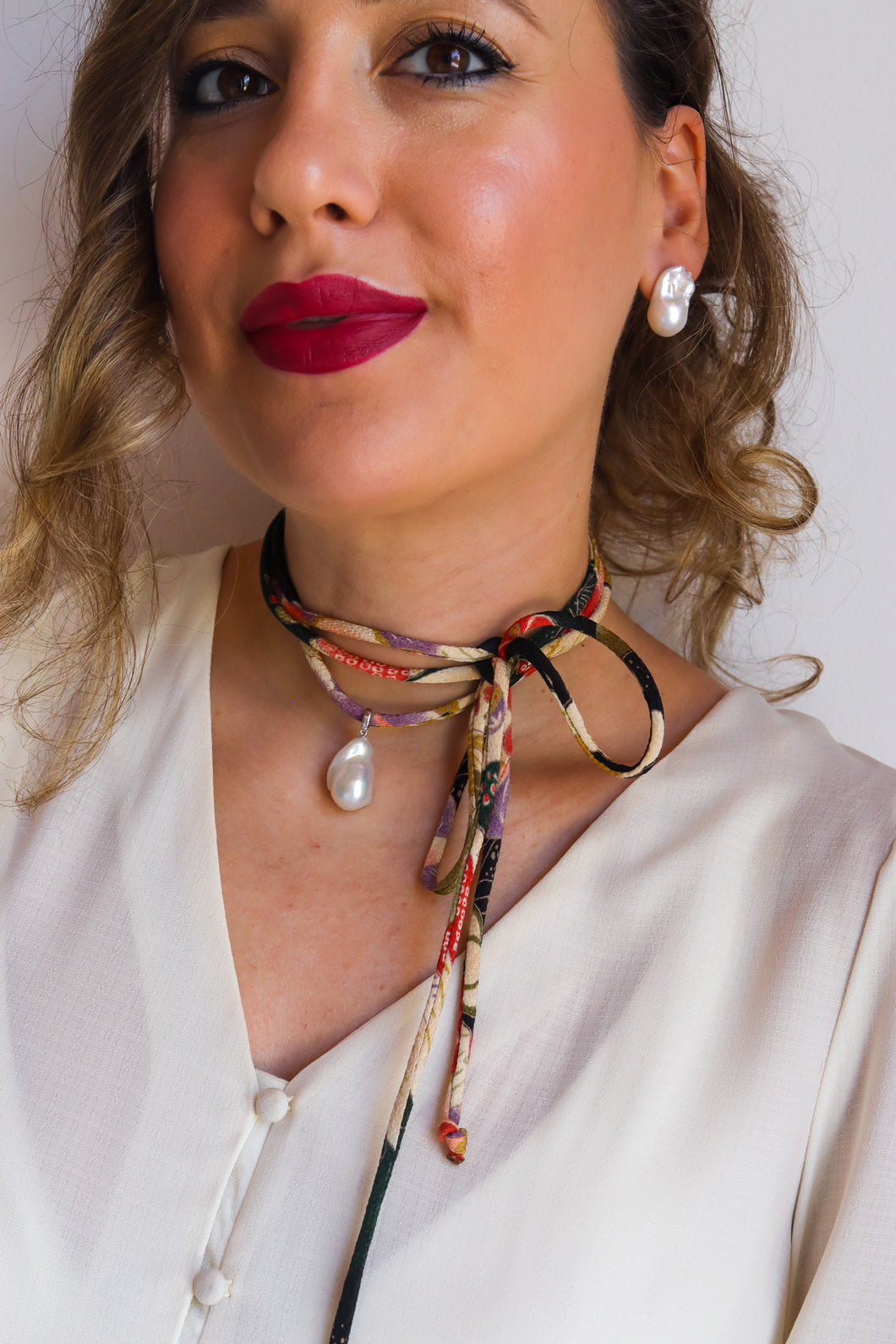 Collana FULARINO VERDE - arg925