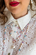 Carica l&#39;immagine nel visualizzatore di Gallery, Collana MILLE MODI ECO DI PETALI - argento 925 placcato oro rosa 18k
