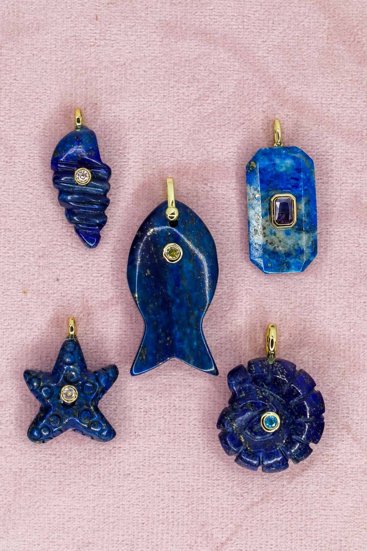 Ligne Mè·ro Bijoux - Pendentifs CLÉ DE LUMIÈRE - Pierre Lapis-lazuli